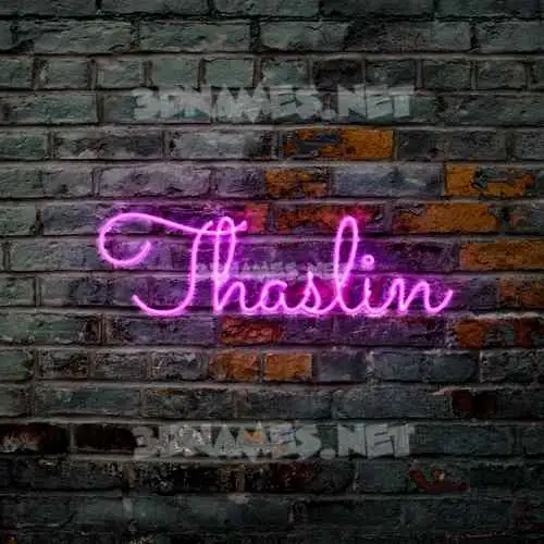 thaslin in Pink Neon style - 3D name wallpaper thaslin in Pink Neon style - 3D name wallpaper