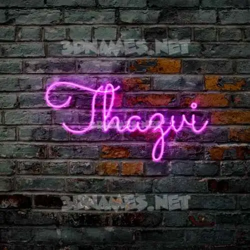 thazvi in Pink Neon style - 3D name wallpaper thazvi in Pink Neon style - 3D name wallpaper