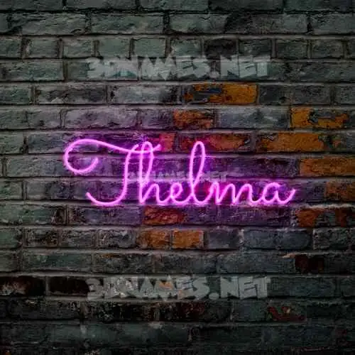 thelma in Pink Neon style - 3D name wallpaper thelma in Pink Neon style - 3D name wallpaper