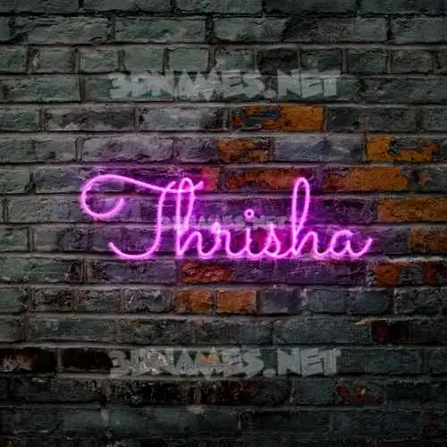 thrisha in Pink Neon style - 3D name wallpaper thrisha in Pink Neon style - 3D name wallpaper
