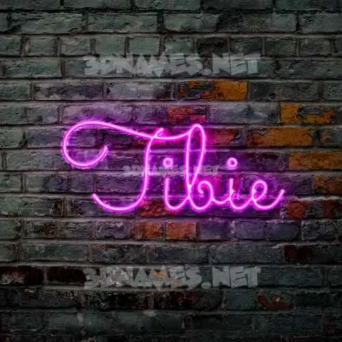 tibie in Pink Neon style - 3D name wallpaper tibie in Pink Neon style - 3D name wallpaper