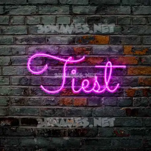 tiest in Pink Neon style - 3D name wallpaper tiest in Pink Neon style - 3D name wallpaper