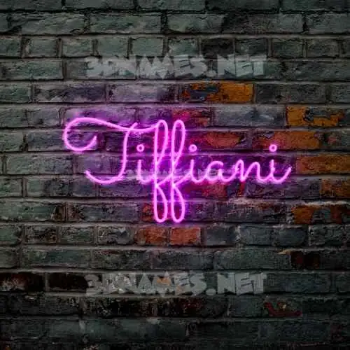 tiffiani in Pink Neon style - 3D name wallpaper tiffiani in Pink Neon style - 3D name wallpaper