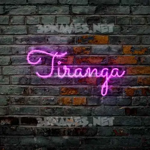 tiranga in Pink Neon style - 3D name wallpaper tiranga in Pink Neon style - 3D name wallpaper