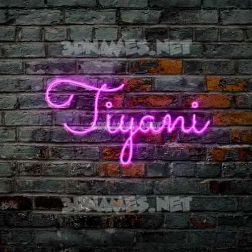 tiyani in Pink Neon style - 3D name wallpaper tiyani in Pink Neon style - 3D name wallpaper