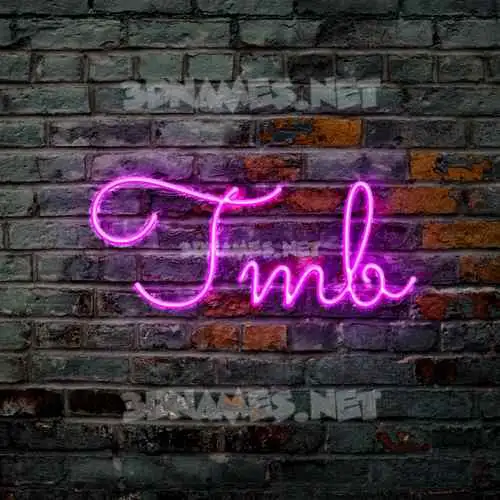 tmb in Pink Neon style - 3D name wallpaper tmb in Pink Neon style - 3D name wallpaper