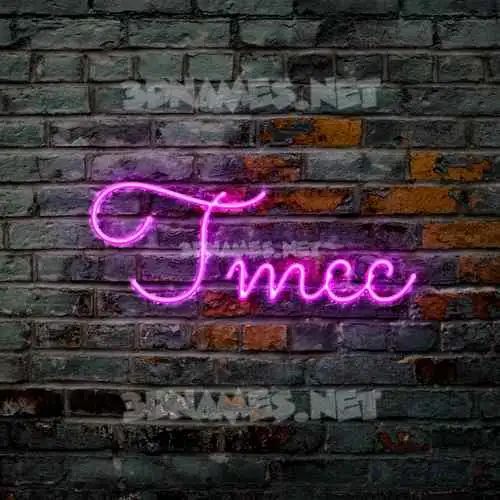 tmcc in Pink Neon style - 3D name wallpaper