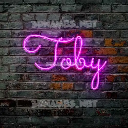 toby in Pink Neon style - 3D name wallpaper toby in Pink Neon style - 3D name wallpaper