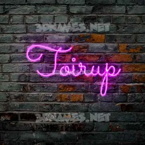toirup in Pink Neon style - 3D name wallpaper toirup in Pink Neon style - 3D name wallpaper