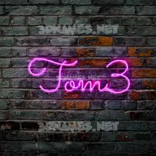 tom3 in Pink Neon style - 3D name wallpaper tom3 in Pink Neon style - 3D name wallpaper