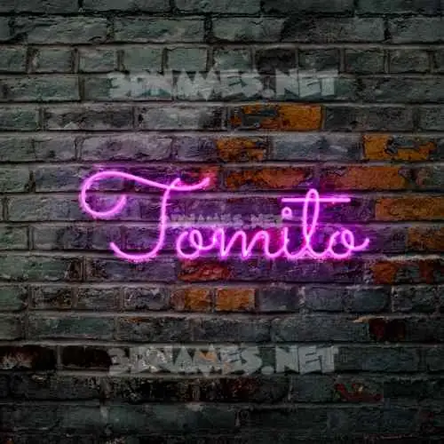 tomito in Pink Neon style - 3D name wallpaper tomito in Pink Neon style - 3D name wallpaper