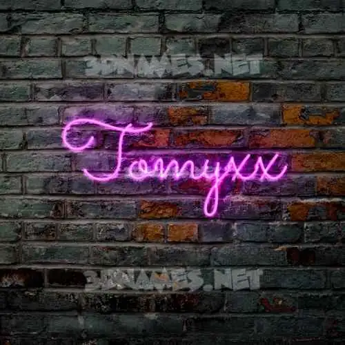 tomyxx in Pink Neon style - 3D name wallpaper tomyxx in Pink Neon style - 3D name wallpaper