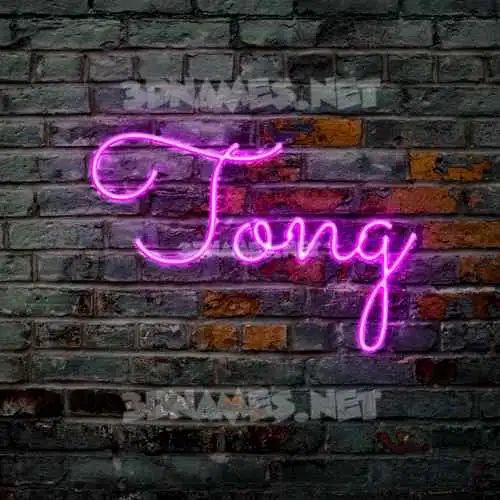 tong in Pink Neon style - 3D name wallpaper tong in Pink Neon style - 3D name wallpaper
