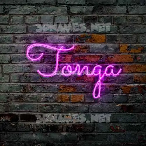 tonga in Pink Neon style - 3D name wallpaper tonga in Pink Neon style - 3D name wallpaper