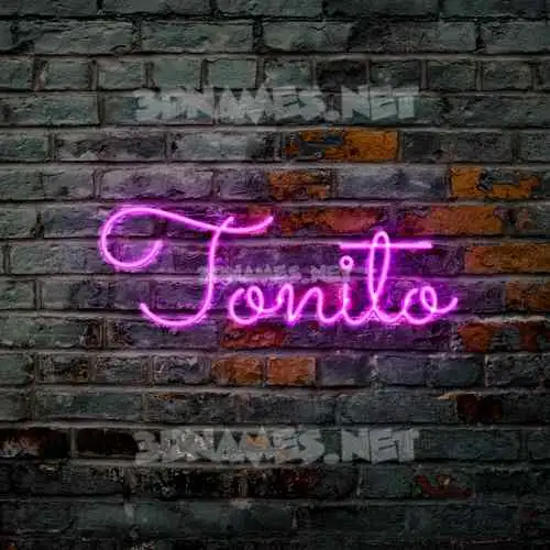 tonito in Pink Neon style - 3D name wallpaper tonito in Pink Neon style - 3D name wallpaper