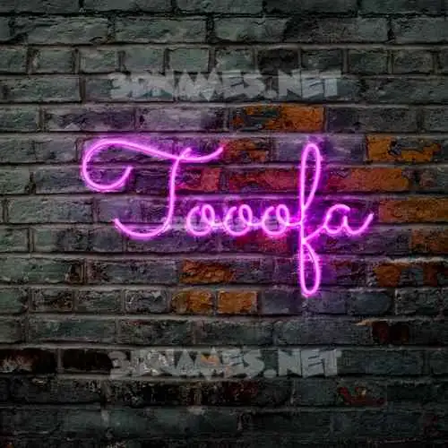tooofa in Pink Neon style - 3D name wallpaper tooofa in Pink Neon style - 3D name wallpaper