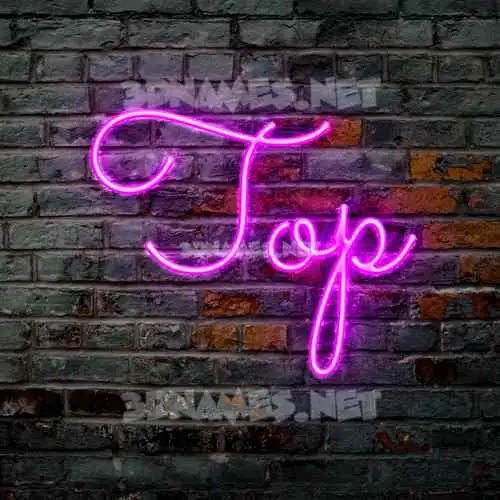 top in Pink Neon style - 3D name wallpaper top in Pink Neon style - 3D name wallpaper