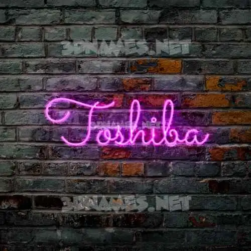 toshiba in Pink Neon style - 3D name wallpaper toshiba in Pink Neon style - 3D name wallpaper