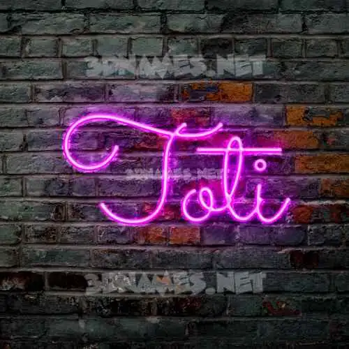 toti in Pink Neon style - 3D name wallpaper toti in Pink Neon style - 3D name wallpaper