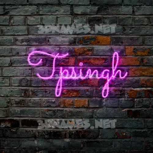 tpsingh in Pink Neon style - 3D name wallpaper tpsingh in Pink Neon style - 3D name wallpaper
