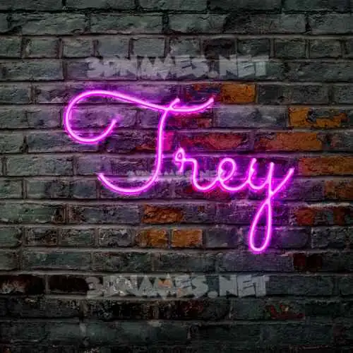 trey in Pink Neon style - 3D name wallpaper trey in Pink Neon style - 3D name wallpaper