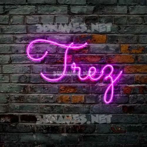 trez in Pink Neon style - 3D name wallpaper trez in Pink Neon style - 3D name wallpaper