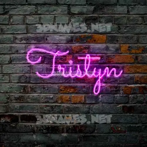 tristyn in Pink Neon style - 3D name wallpaper tristyn in Pink Neon style - 3D name wallpaper