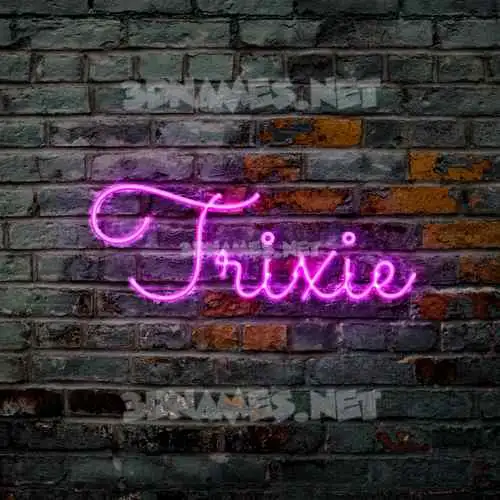 trixie in Pink Neon style - 3D name wallpaper trixie in Pink Neon style - 3D name wallpaper