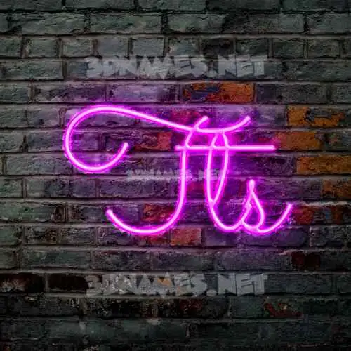 tts in Pink Neon style - 3D name wallpaper