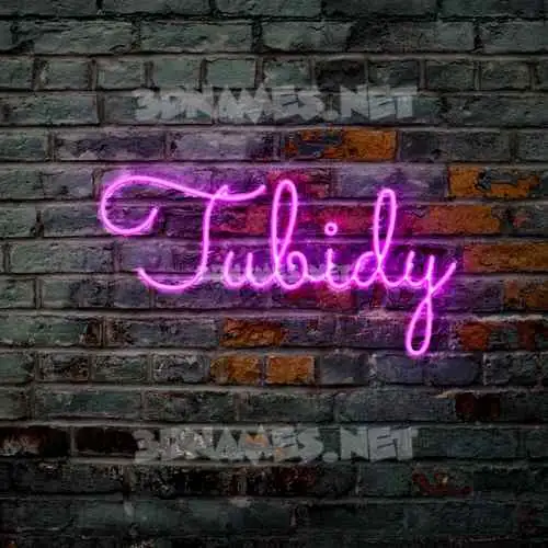 tubidy in Pink Neon style - 3D name wallpaper tubidy in Pink Neon style - 3D name wallpaper