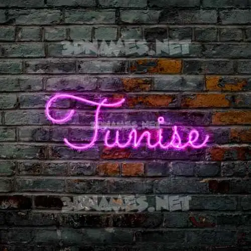 tunise in Pink Neon style - 3D name wallpaper tunise in Pink Neon style - 3D name wallpaper