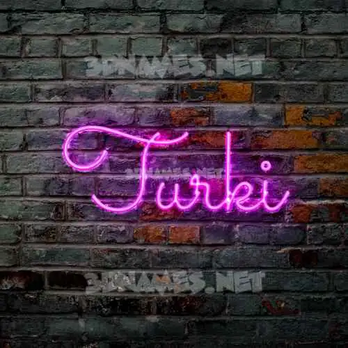 turki in Pink Neon style - 3D name wallpaper turki in Pink Neon style - 3D name wallpaper