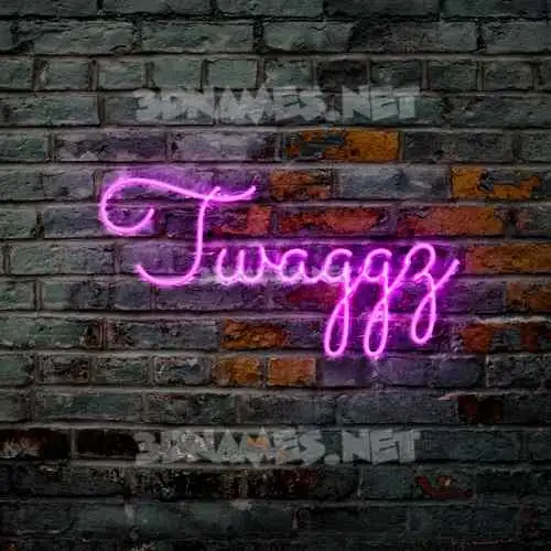 twaggz in Pink Neon style - 3D name wallpaper twaggz in Pink Neon style - 3D name wallpaper