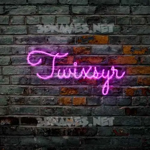 twixsyr in Pink Neon style - 3D name wallpaper twixsyr in Pink Neon style - 3D name wallpaper