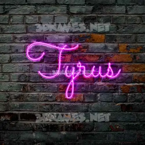 tyrus in Pink Neon style - 3D name wallpaper tyrus in Pink Neon style - 3D name wallpaper