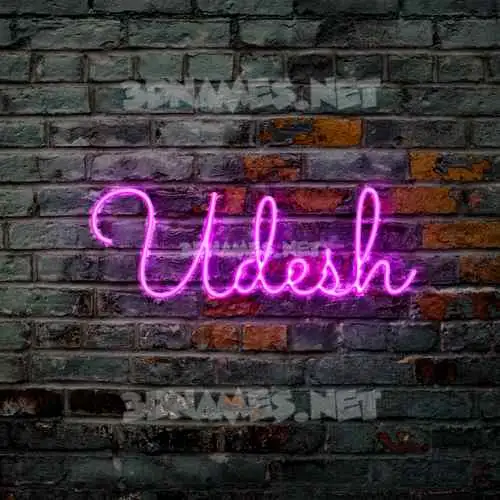 udesh in Pink Neon style - 3D name wallpaper udesh in Pink Neon style - 3D name wallpaper