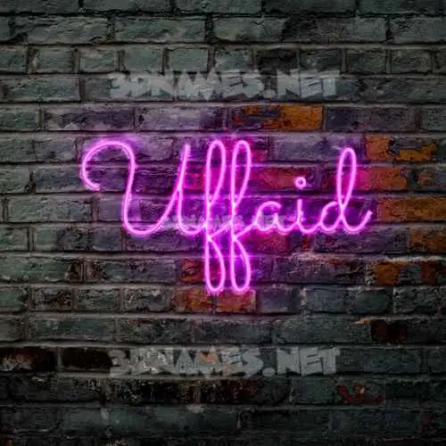 uffaid in Pink Neon style - 3D name wallpaper uffaid in Pink Neon style - 3D name wallpaper
