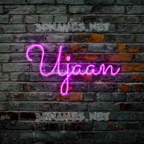 ujaan in Pink Neon style - 3D name wallpaper ujaan in Pink Neon style - 3D name wallpaper