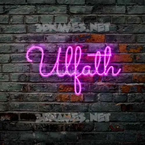 ulfath in Pink Neon style - 3D name wallpaper ulfath in Pink Neon style - 3D name wallpaper