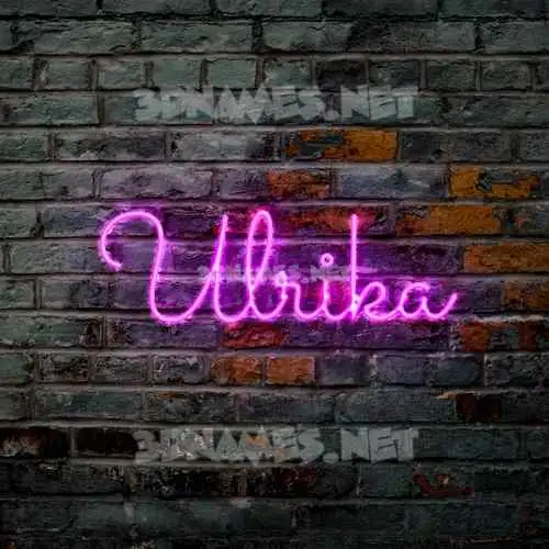 ulrika in Pink Neon style - 3D name wallpaper ulrika in Pink Neon style - 3D name wallpaper