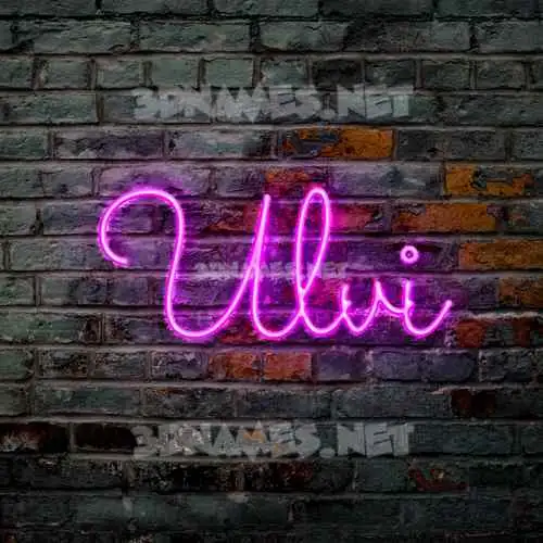 ulvi in Pink Neon style - 3D name wallpaper ulvi in Pink Neon style - 3D name wallpaper