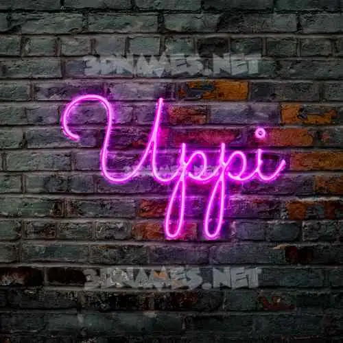 uppi in Pink Neon style - 3D name wallpaper uppi in Pink Neon style - 3D name wallpaper