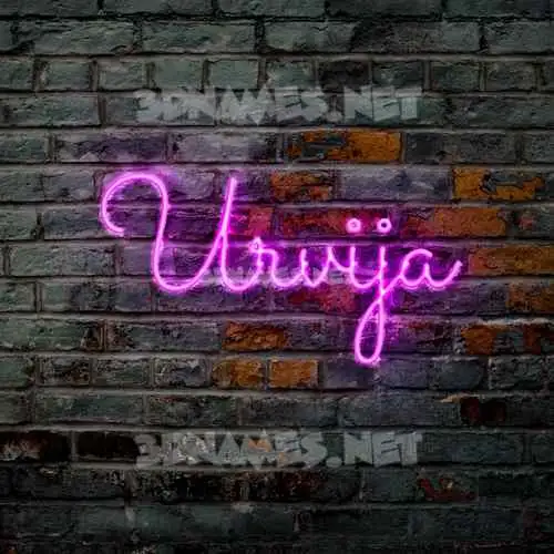 urvija in Pink Neon style - 3D name wallpaper urvija in Pink Neon style - 3D name wallpaper
