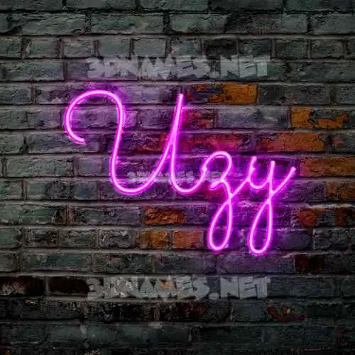 uzy in Pink Neon style - 3D name wallpaper uzy in Pink Neon style - 3D name wallpaper