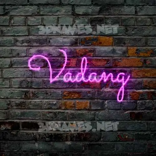 vadang in Pink Neon style - 3D name wallpaper vadang in Pink Neon style - 3D name wallpaper