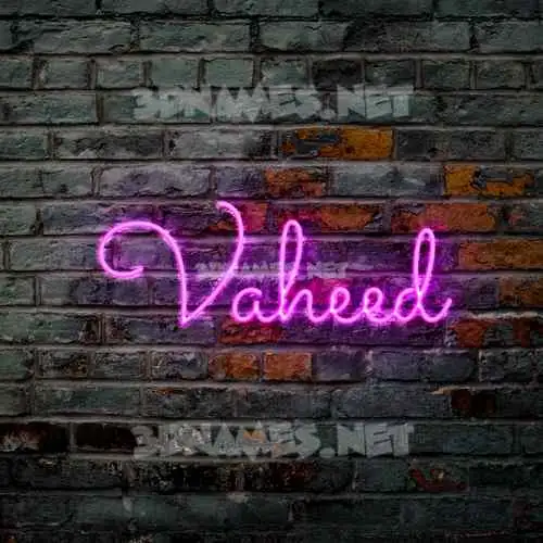 vaheed in Pink Neon style - 3D name wallpaper vaheed in Pink Neon style - 3D name wallpaper