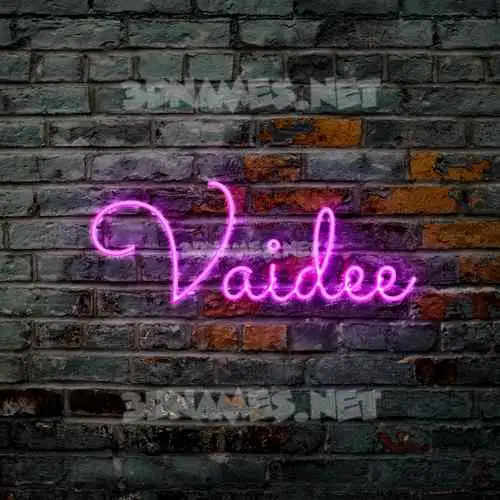 vaidee in Pink Neon style - 3D name wallpaper vaidee in Pink Neon style - 3D name wallpaper