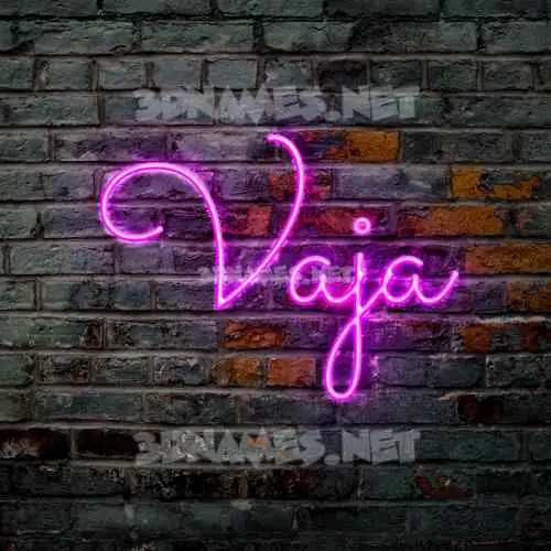 vaja in Pink Neon style - 3D name wallpaper vaja in Pink Neon style - 3D name wallpaper