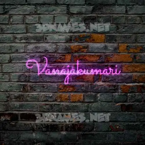vanajakumari in Pink Neon style - 3D name wallpaper vanajakumari in Pink Neon style - 3D name wallpaper