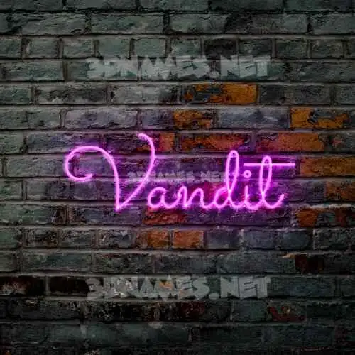 vandit in Pink Neon style - 3D name wallpaper vandit in Pink Neon style - 3D name wallpaper